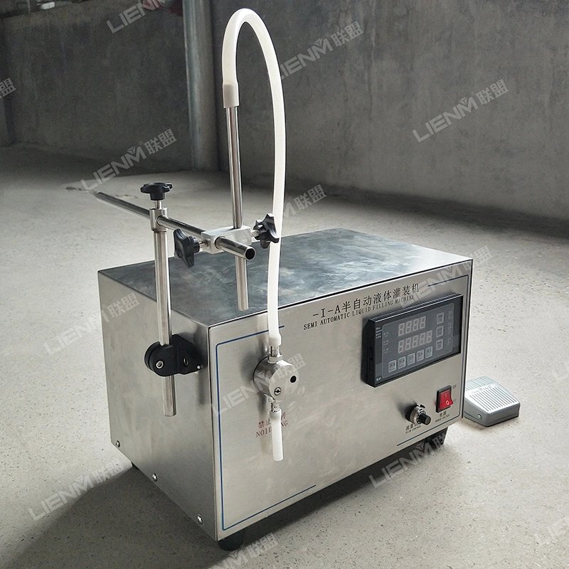 Table top semi-automatic liquid, perfume, essence oil filling machine