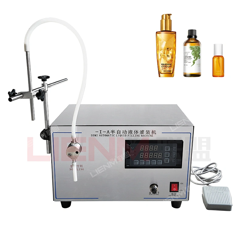 Table top semi-automatic liquid, perfume, essence oil filling machine