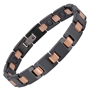 Wollet Classic Black Health Ceramic Bio Magnetic Bracelet