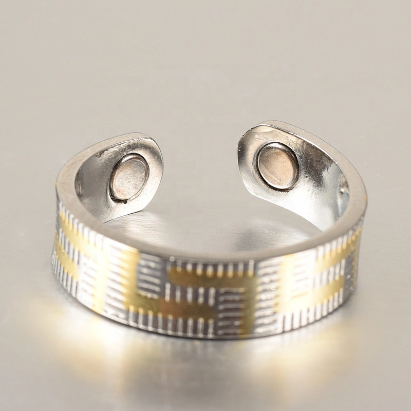 Wollet Magnetic Copper Ring Arthritis Women Pure Copper Rings for Women Adjustable Health with 3PCS Magnets
