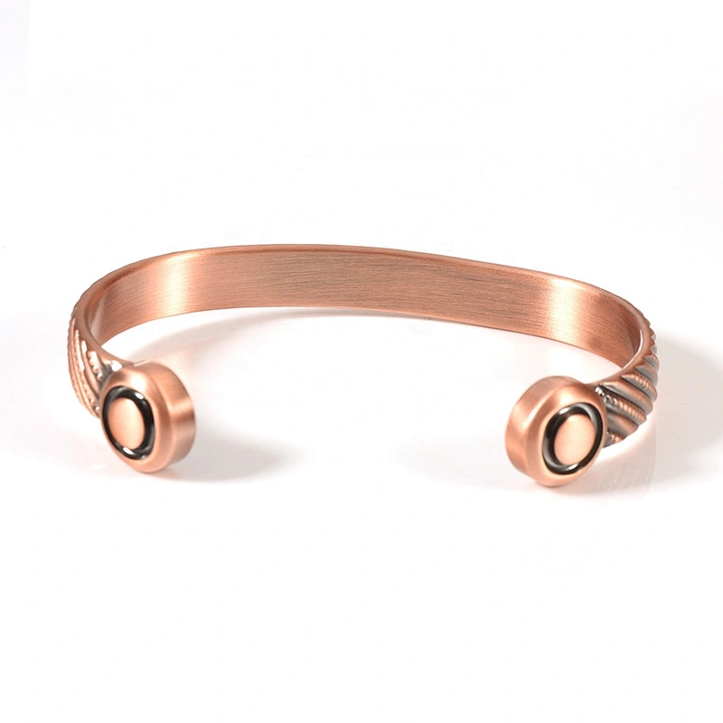 Wollet High Quality Arthritis Pain Relief Therapy Healthy Mens Copper Magnetic Bracelet