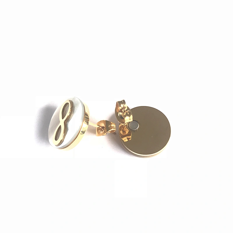 Wollet 2018 New Fashion Bio Magnetic Energy Stainless Steel Earring
