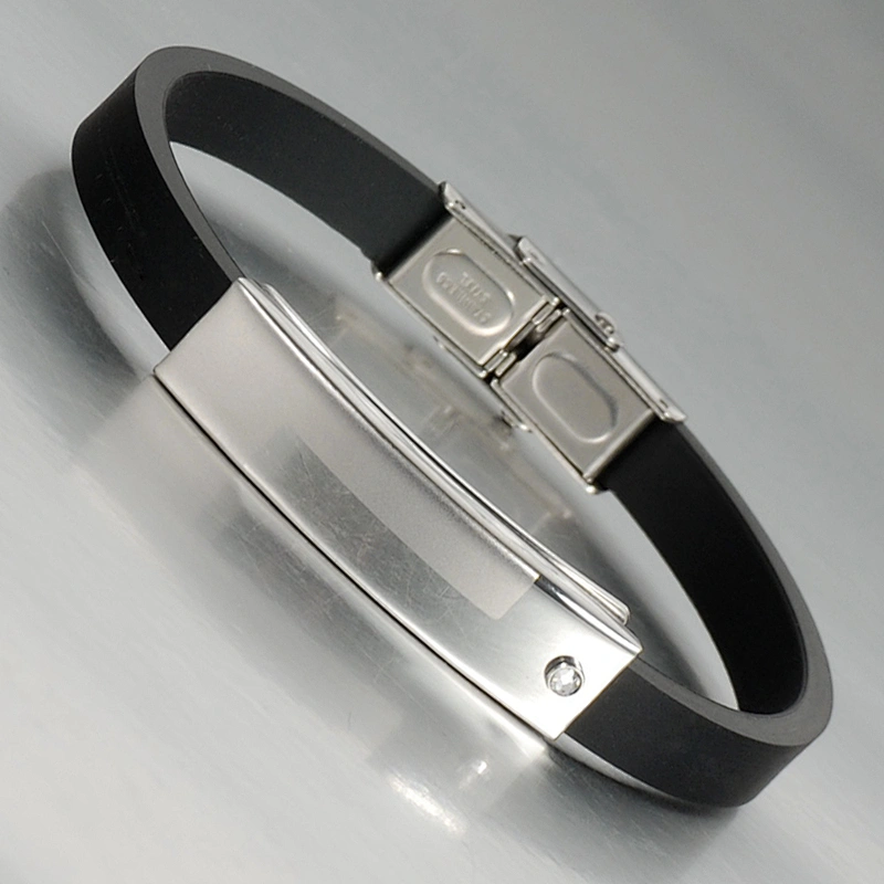 Classical Sports Silicone Cross Bracelet for Men