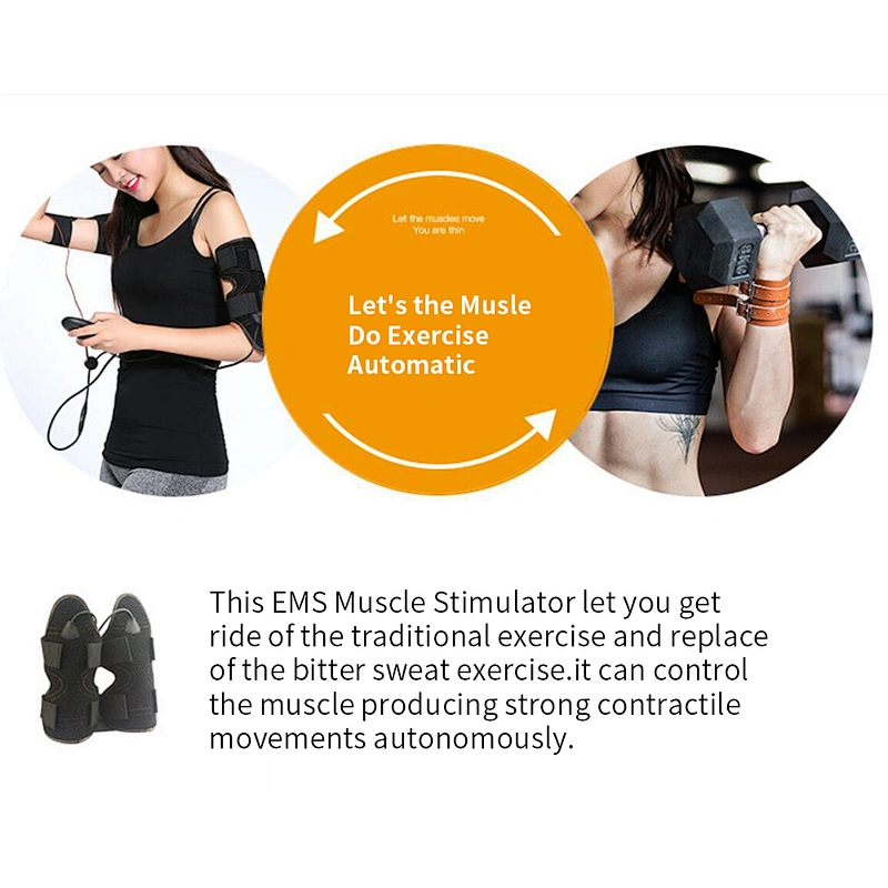 Wollet Fat Thin Arms Thigh Calf Fitness Exercise Slimming Vibration Arm Slimming Belt for Women