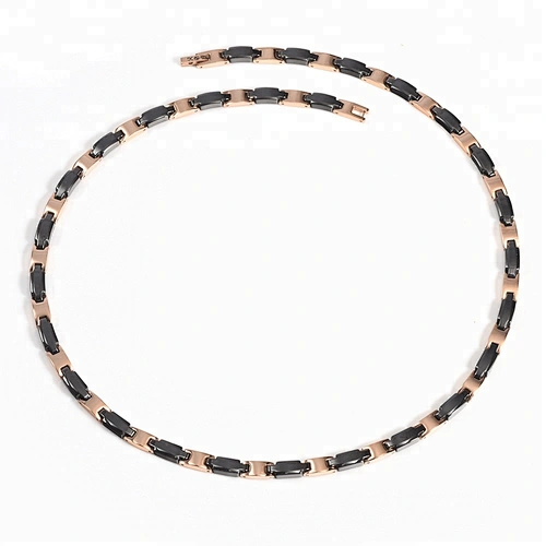 Wholesale China Factory Ceramic Magnetic Stainless Steel Necklace