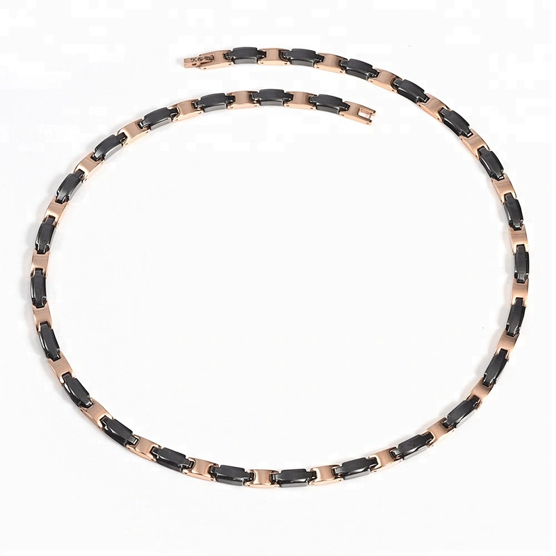 Wholesale China Factory Ceramic Magnetic Stainless Steel Necklace