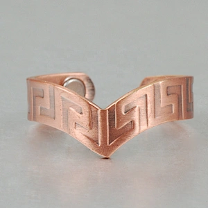 Wollet Magnetic Copper Ring Arthritis Women Pure Copper Rings for Women Adjustable Health with 3PCS Magnets