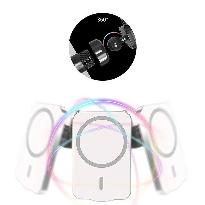 Wollet 15W Magnetic Car Wireless Charger Mobile Phone Holder Magsafe Charger for Phone