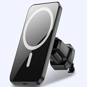 Wollet 15W Magnetic Car Wireless Charger Mobile Phone Holder Magsafe Charger for Phone
