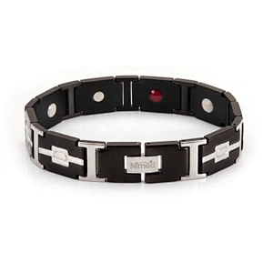 Magnetic Stainless Steel Therapy Bracelet for Health & Beauty