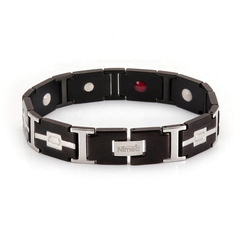 Magnetic Stainless Steel Therapy Bracelet for Health & Beauty