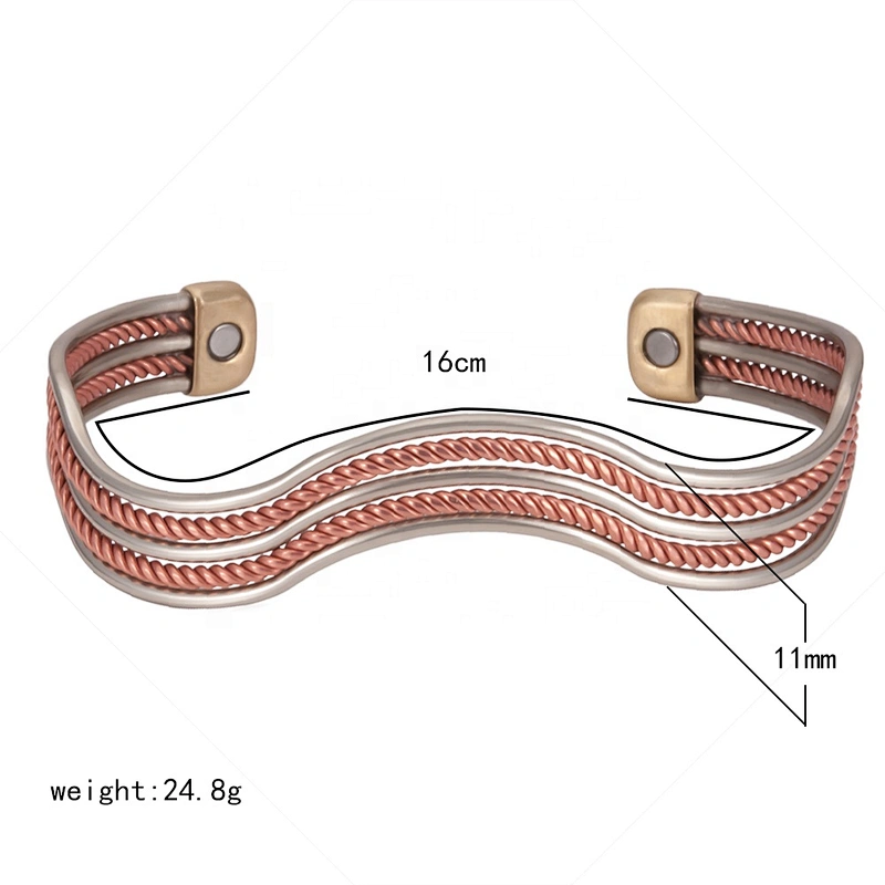 Wollet Classic Healthy Medical 99.95% Copper Bio Magnetic Bracelet