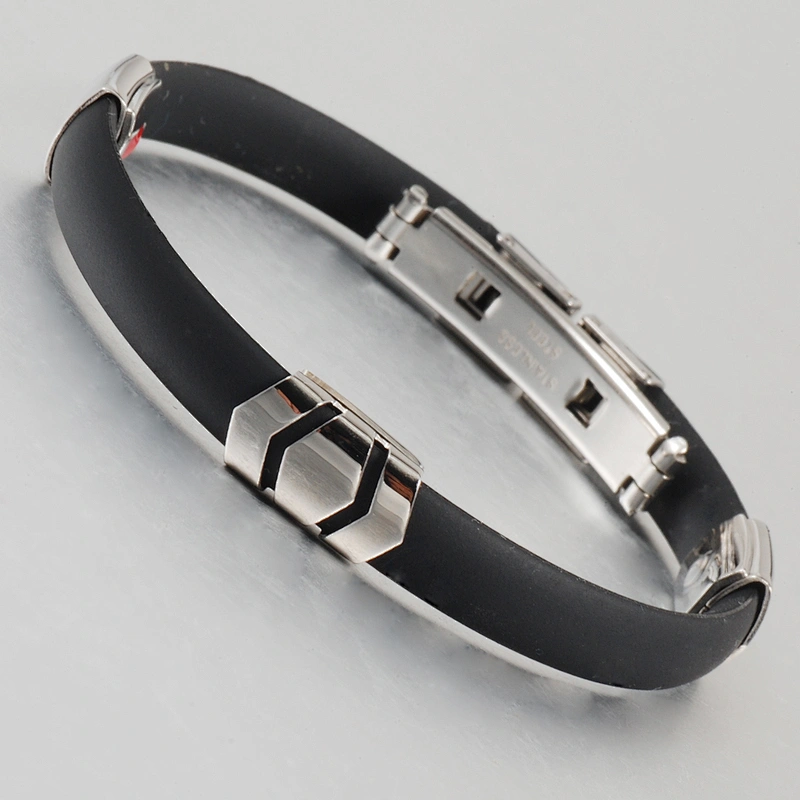Classical Sports Silicone Cross Bracelet for Men