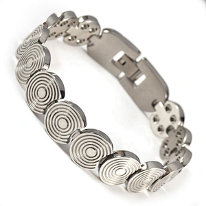 Wollet Fashion New Design IP Plating 316L Stainless Steel Magnetic Bracelet