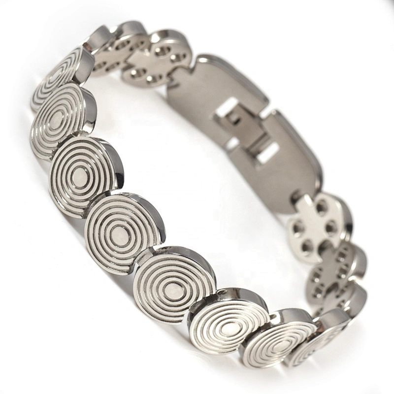 Wollet Fashion New Design IP Plating 316L Stainless Steel Magnetic Bracelet