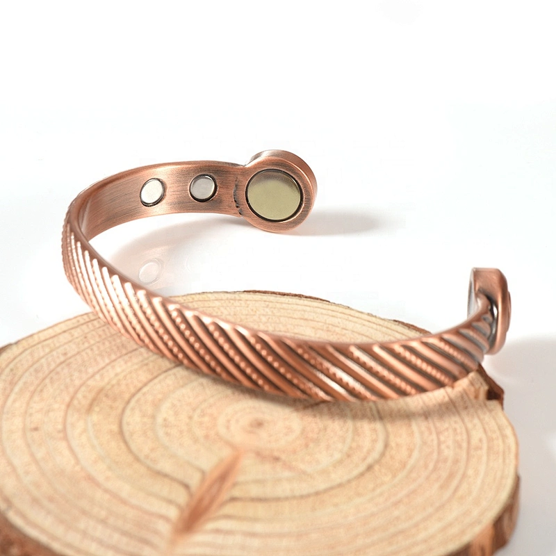 Wollet High Quality Arthritis Pain Relief Therapy Healthy Mens Copper Magnetic Bracelet