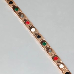 2018 magnetic tungsten rose gold bracelet cz