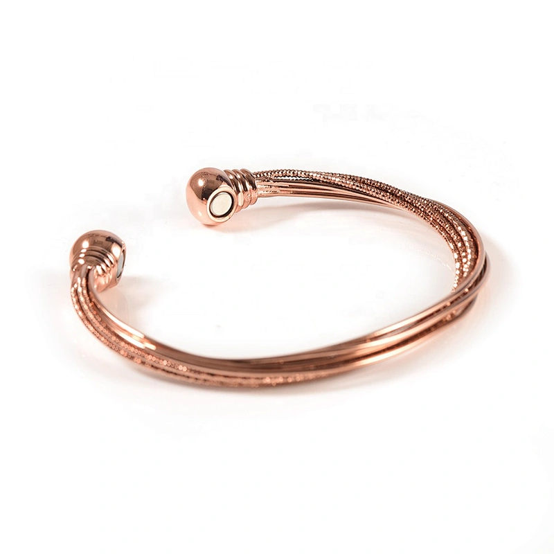 Wollet 2019 New Arrivals Health Energy Bio Magnetic Copper Bracelets Bangle