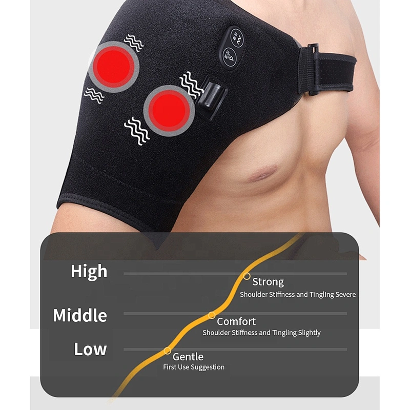 Wollet USB Electric Heating Shoulder Pain Relief Sports Joint Injuries Shoulder Brace Support Strap