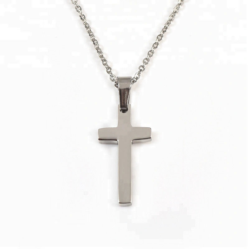 Wollet Wholesale Fashion Charm High Polished Titanium Cross Pendant