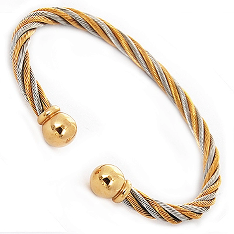 2014 new products stainless steel 24k gold plating bracelets for men