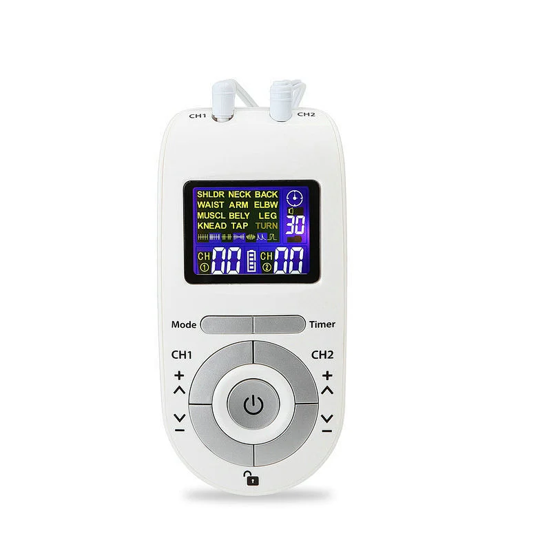 Wollet Tens Unit Machine Pulse Massage 12 Massage Modes 20 levels Rechargeable Pain Relief Muscle Stimulator Massager with 4 Pad