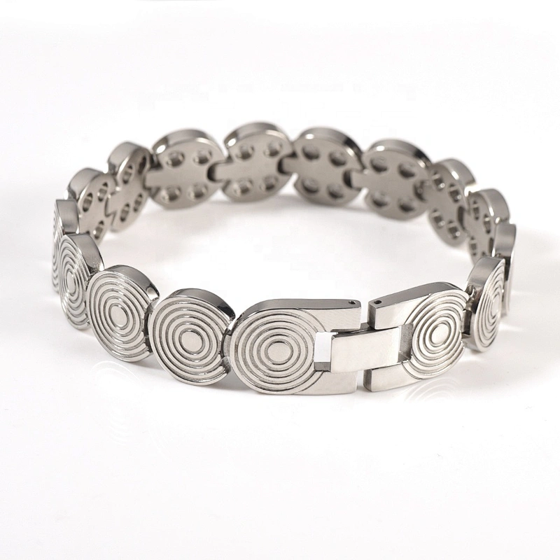 Wollet Fashion New Design IP Plating 316L Stainless Steel Magnetic Bracelet