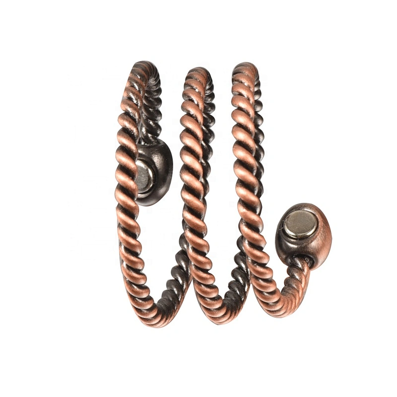 Wollet Magnetic Copper Ring Arthritis Women Pure Copper Rings for Women Adjustable Health with 3PCS Magnets
