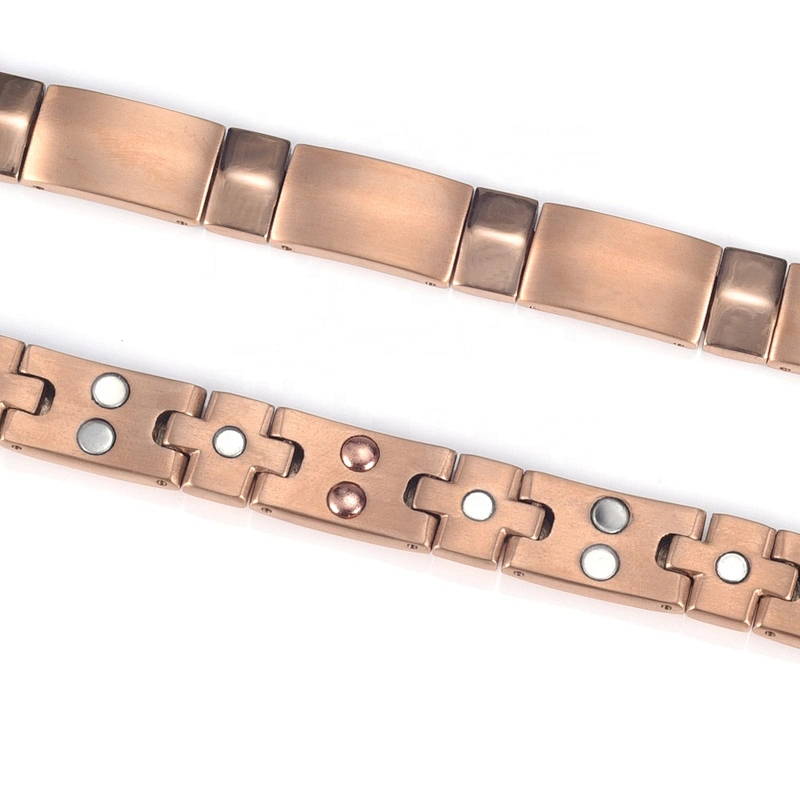 Wollet Fashion Rose Gold Plating 316L Stainless Steel Magnetic Bracelet