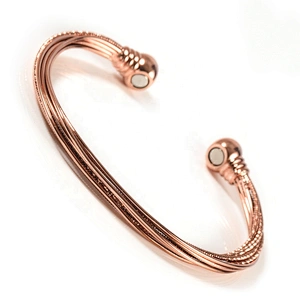 Wollet 2019 New Arrivals Health Energy Bio Magnetic Copper Bracelets Bangle