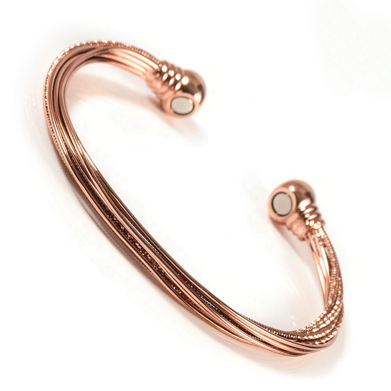 Wollet 2019 New Arrivals Health Energy Bio Magnetic Copper Bracelets Bangle