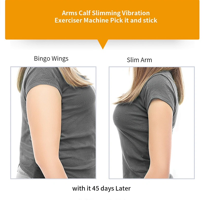 Wollet Fat Thin Arms Thigh Calf Fitness Exercise Slimming Vibration Arm Slimming Belt for Women