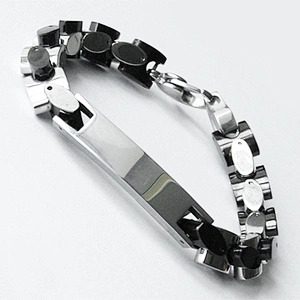 Men 316l stainless steel saudi gold jewelry bracelet