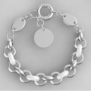 wollet fashion 18k gold jewelry women's white ceramic bracelet