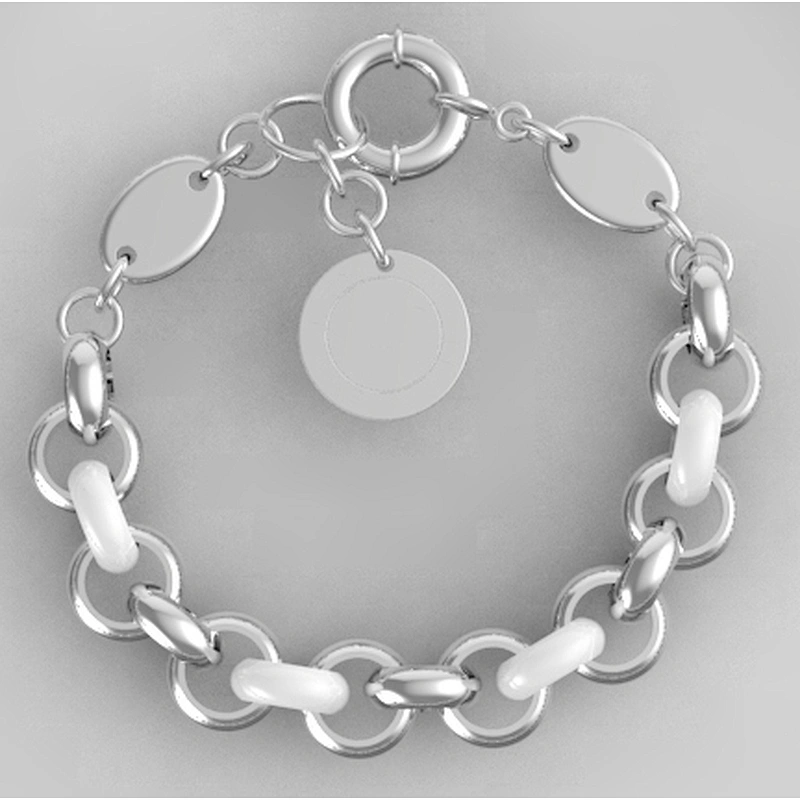 wollet fashion 18k gold jewelry women's white ceramic bracelet