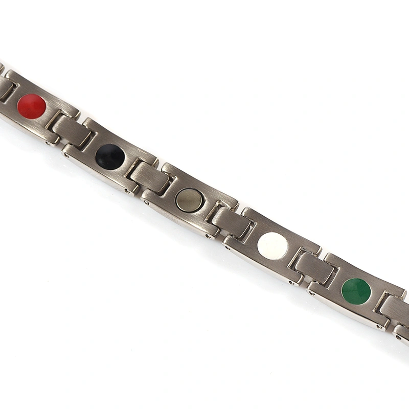 Fashionable Magnetic 6 in 1 Bio Titanium Bracelet for health and beauty
