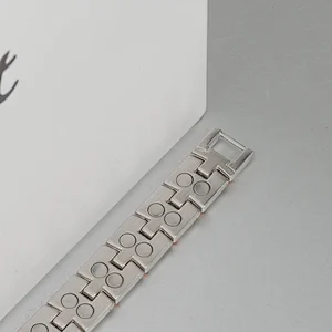 Wollet Fashion Gold Plating Bio Magnetic Metal Bracelet