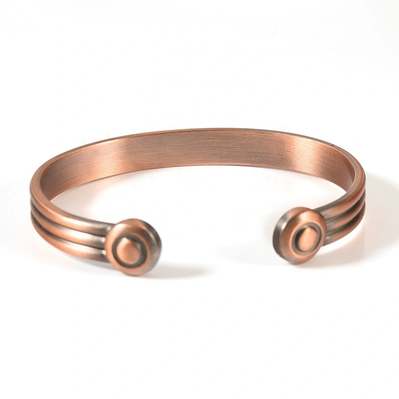 Wollet High Quality Arthritis Pain Relief Therapy Healthy Mens Copper Magnetic Bracelet