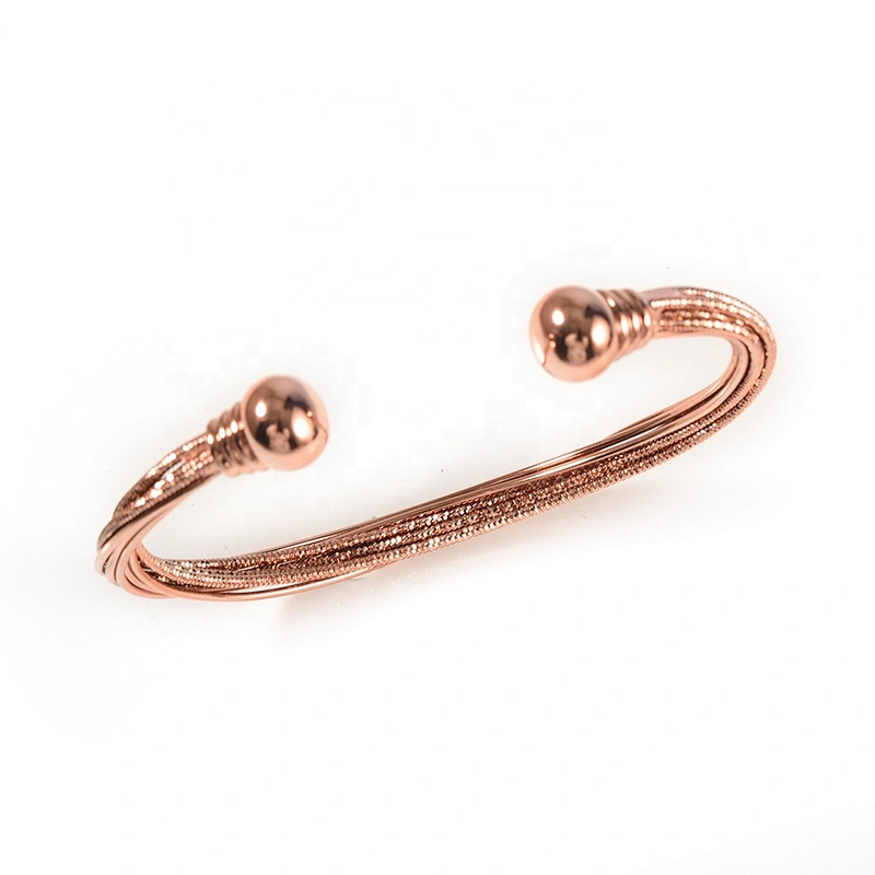 Wollet 2019 New Arrivals Health Energy Bio Magnetic Copper Bracelets Bangle
