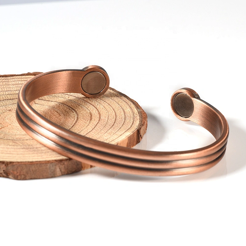 Wollet High Quality Arthritis Pain Relief Therapy Healthy Mens Copper Magnetic Bracelet
