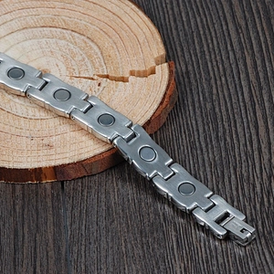Wollet New Design Classic Balance Stainless Steel Magnetic Bracelet For Men Women