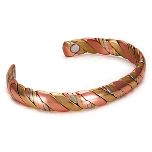 Wollet Mens Magnetic Arthritis Pain Relief Healthy Cuff Vintage Engraved Wholesale Energy Copper Bracelet