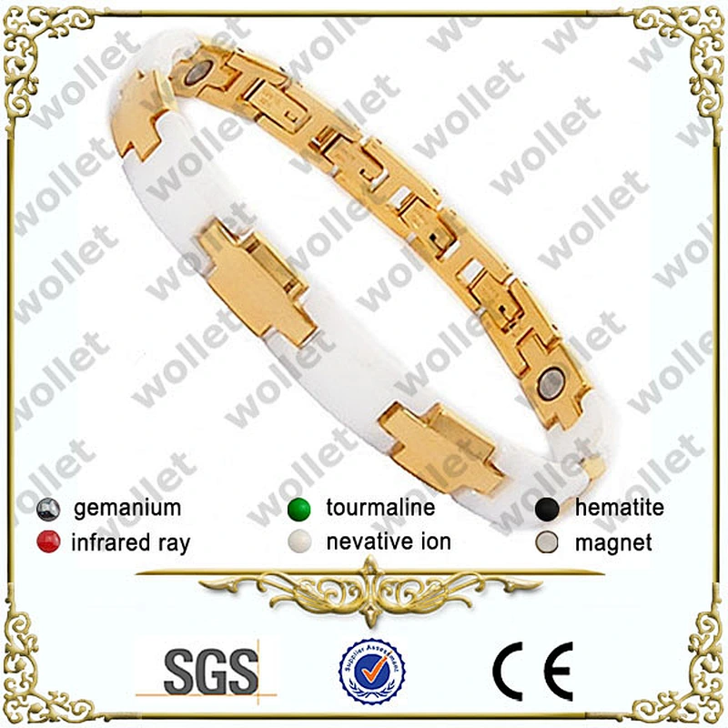 2014 Healthy Gold Plated 316L vietnam ceramic bracelet jewelry
