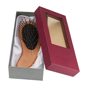 Wollet Handmade Wellness Health Care Wooden  Scalp  Massager Magnetic Ionic Therapy Hair Brush