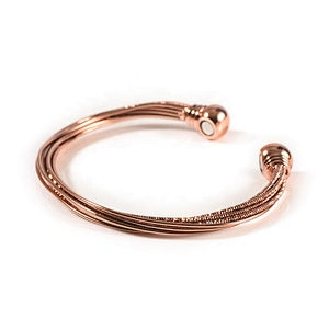 Wollet 2019 New Arrivals Health Energy Bio Magnetic Copper Bracelets Bangle