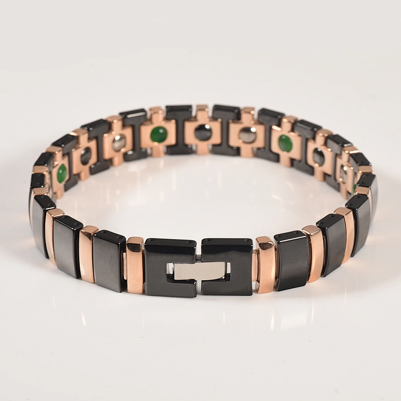Wollet Fashion Wholesale Health Benefit Bio Magnetic Ceramic Bracelet For Men Women
