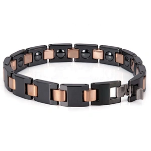 Wollet Classic Black Health Ceramic Bio Magnetic Bracelet