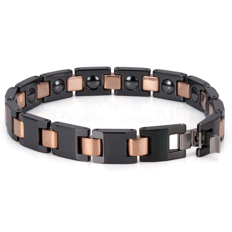 Wollet Classic Black Health Ceramic Bio Magnetic Bracelet