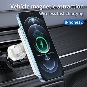 Wollet 15W Magnetic Car Wireless Charger Mobile Phone Holder Magsafe Charger for Phone