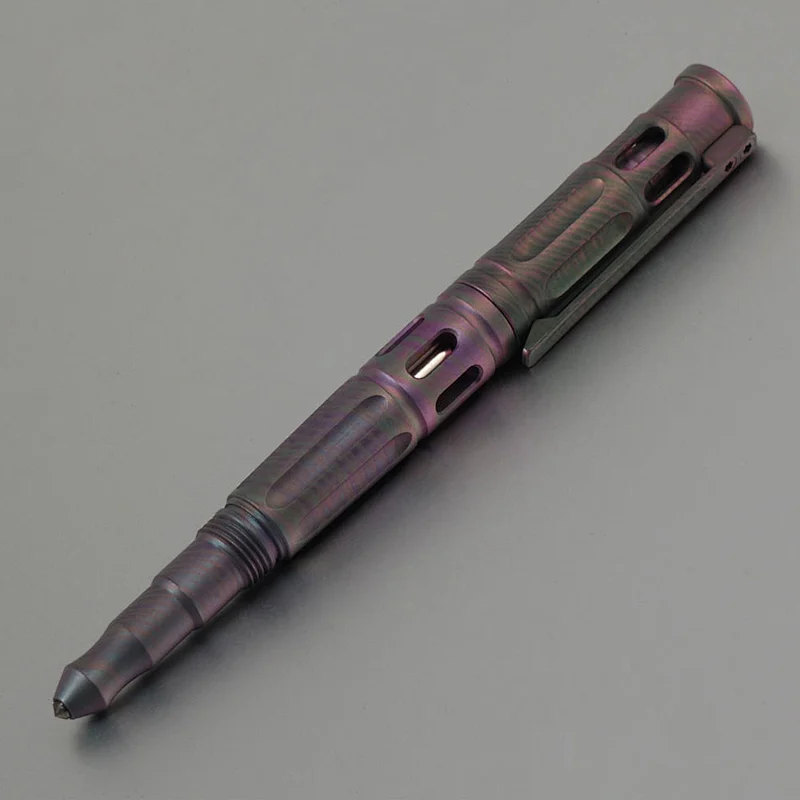 Tactical pen self defense tool for emergency military titanium pen double use